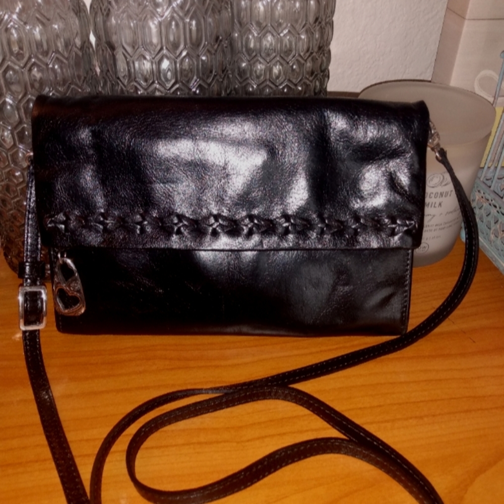 BRIGHTON crossbody leather bag organizer
